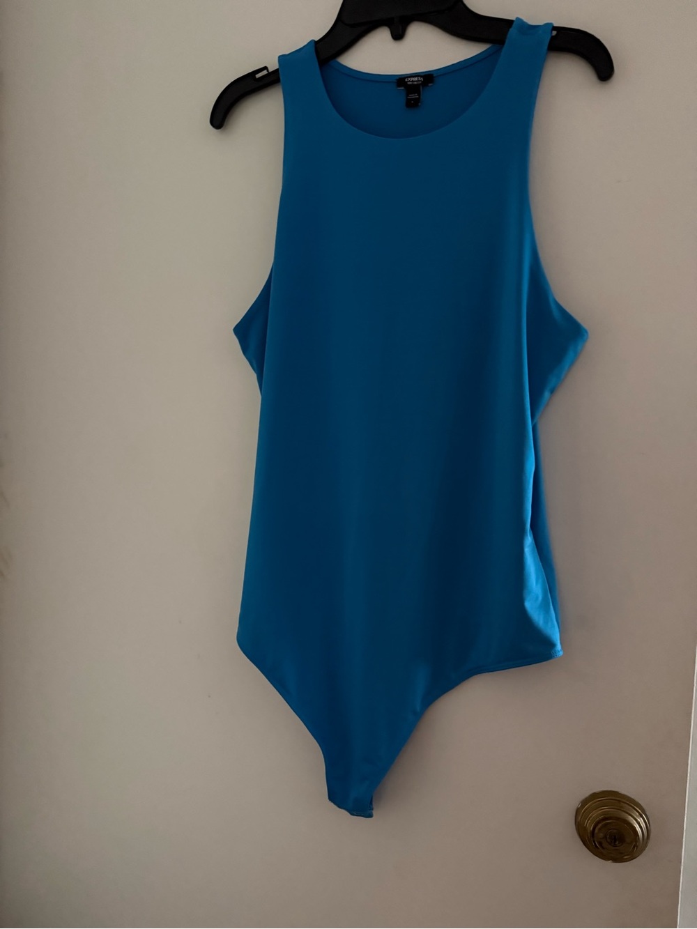 Express Teal Scoop Neck Bodysuit